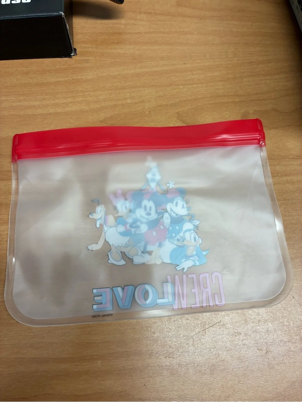 Disney True Pals Clear Zip Pouch with Bright Blue Seal